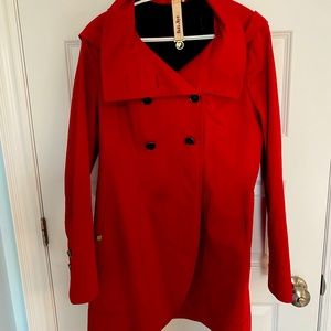 SOIA & KYO Trench coat with hood